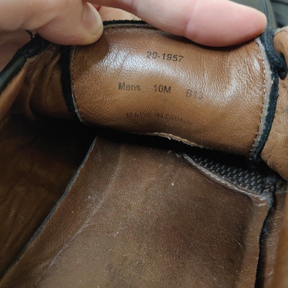 Johnston & Murphy Men's Dress Shoes Size 10 Black Leather Lace Up - Picture 7 of 7